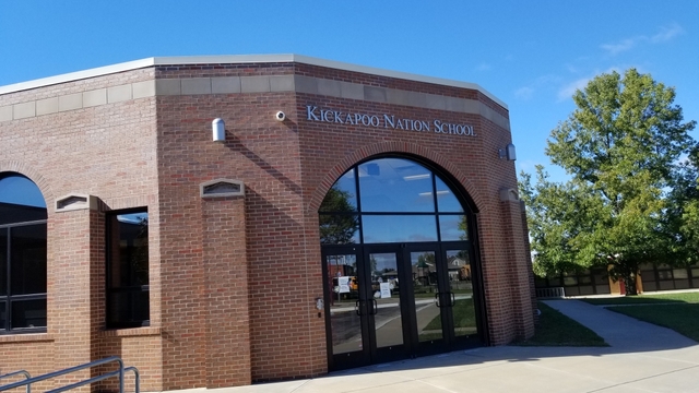 Image of Front Door Kickapoo Nation School